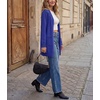 image:imageGRECERELLE Womens Lightweight Knit Long Cardigan Sweater Fall Outfits 2026Bright Blue