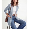 image:imageGRECERELLE Womens Lightweight Knit Long Cardigan Sweater Fall Outfits 2026Grey Blue