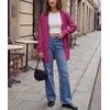 image:imageGRECERELLE Womens Lightweight Knit Long Cardigan Sweater Fall Outfits 2026Hot Pink