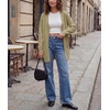 image:imageGRECERELLE Womens Lightweight Knit Long Cardigan Sweater Fall Outfits 2026Khaki
