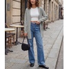 image:imageGRECERELLE Womens Lightweight Knit Long Cardigan Sweater Fall Outfits 2026Light Grey