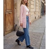 image:imageGRECERELLE Womens Lightweight Knit Long Cardigan Sweater Fall Outfits 2026Pink White