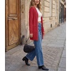 image:imageGRECERELLE Womens Lightweight Knit Long Cardigan Sweater Fall Outfits 2026Red