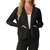 image:imageGRECERELLE Womens Lightweight Long Sleeve Open Front Knit Cardigans Sweaters with PocketsBlack