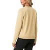 image:imageGRECERELLE Womens Lightweight Long Sleeve Open Front Knit Cardigans Sweaters with PocketsButter Yellow