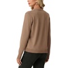 image:imageGRECERELLE Womens Lightweight Long Sleeve Open Front Knit Cardigans Sweaters with PocketsCamel