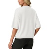 image:imageGRECERELLE Womens Lightweight Short Sleeve Cardigan Sweater Button Down Cropped Knit Top Casual Soft Summer Layering Shrug for Office Travel Vacation White