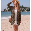 image:imageGRECERELLE Womens Long Sleeve Lightweight Cardigan Casual Open Front Draped Asymmetric Hem Cardigans with PocketsLd Dark Khaki