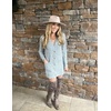 image:imageGRECERELLE Womens Long Sleeve Open Front Cardigan Button Down Ribbed Lightweight Knit Outerwear with Pocket04 Gary