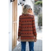 image:imageGRECERELLE Womens Long Sleeve Open Front Cardigan Button Down Ribbed Lightweight Knit Outerwear with PocketChristmas Tree Red