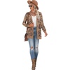image:imageGRECERELLE Womens Long Sleeve Open Front Cardigan Button Down Ribbed Lightweight Knit Outerwear with PocketCosmos Khaki