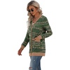 image:imageGRECERELLE Womens Long Sleeve Open Front Cardigan Button Down Ribbed Lightweight Knit Outerwear with PocketElk Green