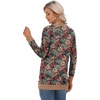 image:imageGRECERELLE Womens Long Sleeve Open Front Cardigan Button Down Ribbed Lightweight Knit Outerwear with PocketNavy Blue Daffodil