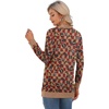 image:imageGRECERELLE Womens Long Sleeve Open Front Cardigan Button Down Ribbed Lightweight Knit Outerwear with PocketRed Pane Lips