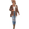 image:imageGRECERELLE Womens Long Sleeve Open Front Cardigan Button Down Ribbed Lightweight Knit Outerwear with PocketRound Flower Orange