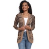 image:imageGRECERELLE Womens Long Sleeve Open Front Cardigan Casual VNeck Curved Hem Ribbed Knit Sweater Outerwear with PocketsCosmos Khaki