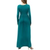 image:imageGRECERELLE Womens Long Sleeve V Neck Casual Button Maxi Dress 2025 with PocketsAcid Blue
