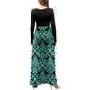 image:imageGRECERELLE Womens Long Sleeve V Neck Casual Button Maxi Dress 2025 with PocketsBoho Blue Green