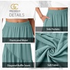 image:imageGRECERELLE Womens Maxi Skirt High Waist Tiered ALine with PocketsBlue Small Flower