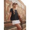 image:imageGRECERELLE Womens Open Back Workout Tops Backless Athletic Shirts Casual Crop Running Tee Y2k YogaAblack