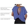 image:imageGRECERELLE Womens Open Back Workout Tops Backless Athletic Shirts Casual Crop Running Tee Y2k YogaAroyal Blue