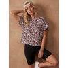 image:imageGRECERELLE Womens Open Back Workout Tops Backless Athletic Shirts Casual Crop Running Tee Y2k YogaBlack Red Floral