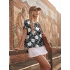 image:imageGRECERELLE Womens Open Back Workout Tops Backless Athletic Shirts Casual Crop Running Tee Y2k YogaBlack White Lily