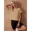 image:imageGRECERELLE Womens Open Back Workout Tops Backless Athletic Shirts Casual Crop Running Tee Y2k YogaKhaki