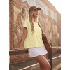 image:imageGRECERELLE Womens Open Back Workout Tops Backless Athletic Shirts Casual Crop Running Tee Y2k YogaLight Yellow