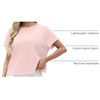 image:imageGRECERELLE Womens Open Back Workout Tops Backless Athletic Shirts Casual Crop Running Tee Y2k YogaPink