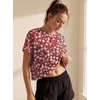 image:imageGRECERELLE Womens Open Back Workout Tops Backless Athletic Shirts Casual Crop Running Tee Y2k YogaRed Sunflower