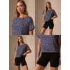 image:imageGRECERELLE Womens Open Back Workout Tops Backless Athletic Shirts Casual Crop Running Tee Y2k YogaRose Pink Flower