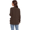 image:imageGRECERELLE Womens Open Front Lightweight Cardigan Fall Sweaters OutwearAbrown