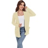 image:imageGRECERELLE Womens Open Front Lightweight Cardigan Fall Sweaters OutwearApricot