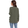 image:imageGRECERELLE Womens Open Front Lightweight Cardigan Fall Sweaters OutwearArmy Green