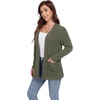 image:imageGRECERELLE Womens Open Front Lightweight Cardigan Fall Sweaters OutwearArmy Green