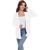 image:imageGRECERELLE Womens Open Front Lightweight Cardigan Fall Sweaters OutwearAwhite