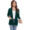 image:imageGRECERELLE Womens Open Front Lightweight Cardigan Fall Sweaters OutwearDark Green