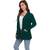 image:imageGRECERELLE Womens Open Front Lightweight Cardigan Fall Sweaters OutwearDark Green