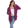 image:imageGRECERELLE Womens Open Front Lightweight Cardigan Fall Sweaters OutwearHot Pink