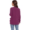 image:imageGRECERELLE Womens Open Front Lightweight Cardigan Fall Sweaters OutwearHot Pink