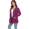 image:imageGRECERELLE Womens Open Front Lightweight Cardigan Fall Sweaters OutwearHot Pink