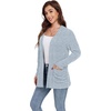 image:imageGRECERELLE Womens Open Front Lightweight Cardigan Fall Sweaters OutwearLight Blue