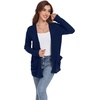 image:imageGRECERELLE Womens Open Front Lightweight Cardigan Fall Sweaters OutwearNavy Blue