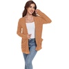image:imageGRECERELLE Womens Open Front Lightweight Cardigan Fall Sweaters OutwearOrange
