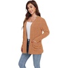 image:imageGRECERELLE Womens Open Front Lightweight Cardigan Fall Sweaters OutwearOrange