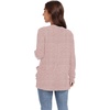 image:imageGRECERELLE Womens Open Front Lightweight Cardigan Fall Sweaters OutwearPink Gray