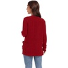 image:imageGRECERELLE Womens Open Front Lightweight Cardigan Fall Sweaters OutwearRed