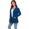 image:imageGRECERELLE Womens Open Front Lightweight Cardigan Fall Sweaters OutwearRoyal Blue