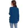 image:imageGRECERELLE Womens Open Front Lightweight Cardigan Fall Sweaters OutwearRoyal Blue